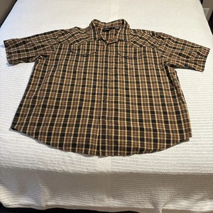 Harley Davidson Plaid Short Sleeve Snap Button Front Shirt Men's 3XL - Picture 1 of 15