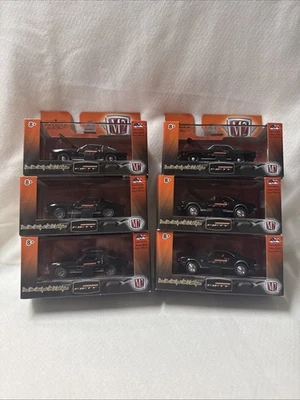 M2 Machines Camaro 50th 1969 6 Car Set Camaro Set Black Camaro01 W/sleeve VHTF - Image 1 of 4