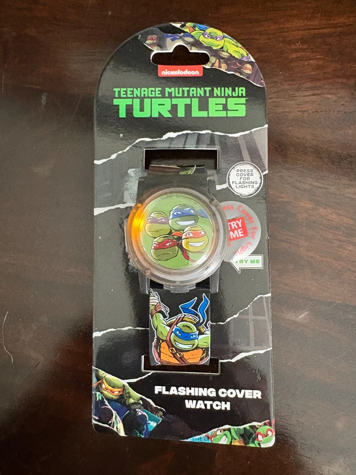 Nickelodeon Teenage Mutant Ninja Turtles Flashing LCD Wrist Watch Age 6