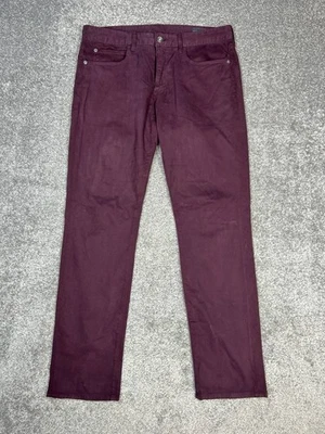Pantalones Bonobos Para Hombre 33 Púrpura Calce Ajustado Algodón Elastizado Tiro Medio Pierna Recta Foto 1 de 4