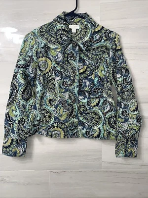 Charter Club Petite P/P Multi Color Top Button Closure Jacket - Image 1 of 4