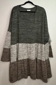 Chic Soul Long Lightweight Blouse/Sweater Dress Women’s Plus Size 3X - Picture 1 of 3