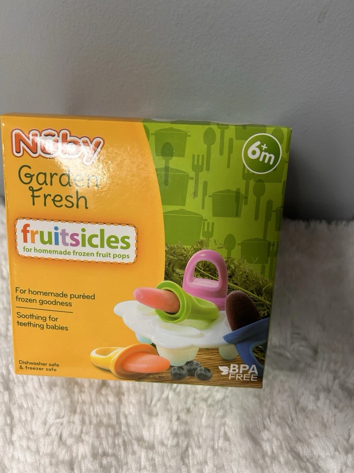Nuby Garden Fresh Fruitsicle Frozen Pop Tray 048526054381
