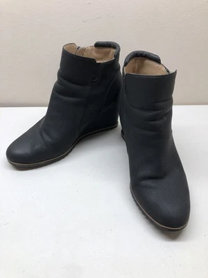 Soul Naturalizer Womens 9.5W Haley Bootie Black Wedge Heel Ankle Boots Shoes - Image 1 of 4
