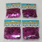 New in Pkg FANCI-FETTI Purple Confetti 1oz Stars Party Table Decoration MultiUse