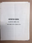 Mcintosh Model C104 Pre-Amplifier Equalizer Owners Manual *Original*