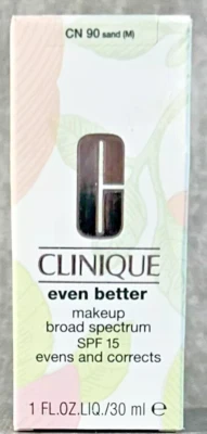 CLINIQUE Even Better SPF 15 Makeup Broad Spectrum #CN 90 SAND (M) BNIB - Image 1 of 4