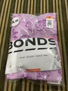 Bonds Rib Cremallera Traje Maravilloso de una Pieza Traje Lila Floral Talla 00 Bnip Acc648 - Imagen 1 de 4