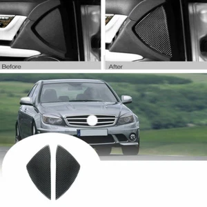 Cubierta interior de fibra de carbono para Mercedes Benz Clase C W204 2007-2013 2 piezas - Imagen 1 de 9