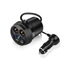 Car Charger Cup Holders Dual USB Port Cigarette Lighter Socket Power Adapter