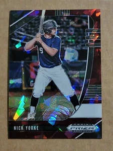 Nick Yorke 2020 Panini Prizm Draft Picks Purple Cracked Ice Baseball Card 17/23 - Picture 1 of 10