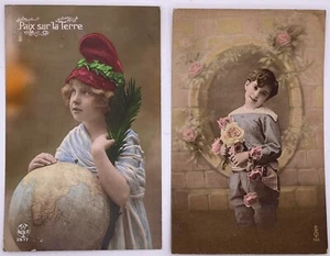 Lot of 2 Vintages France Postcards Unposted SH1.11 - Picture 1 of 2