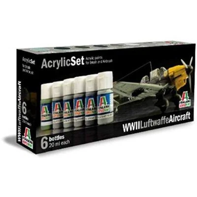 WWll Luftwaffe Aircraft (6 pz x 20 ml) ITA436AP - italeri modellismo