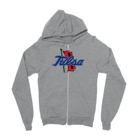 Venley Official NCAA Tulsa Golden Hurricane Men's / Women's Boyfriend Zip Hoodie Cover