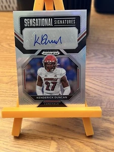 2023 Panini Prizm Draft Picks - Sensational Signatures- Kenderick Duncan, Cards - Picture 1 of 2
