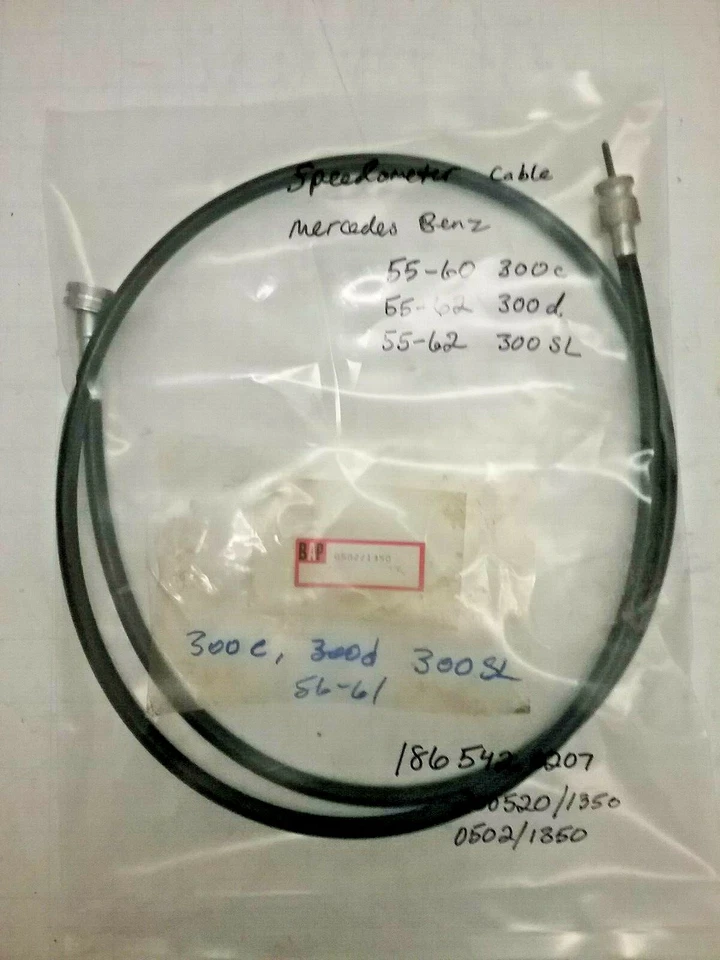 Cable velocímetro Mercedes Benz 300SL, 300d, 300c 1955-1962 parte#: 1865420207 Foto 1 de 1