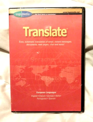 LOGO/MEDIA TRANSLATE SIX European Languages - DISC - New! - Image 1 of 3