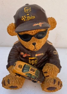 Dale Jarrett #88 NASCAR UPS Racing Resin Bear Coin Bank - Picture 1 of 3