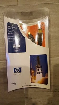 hp 6 FT IEEE 1394 Firewire Cable 6pin to 4 pin Connectors Ultra High-speed data  - Image 1 of 2