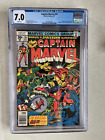 Captain Marvel #50 - CGC 7.0 WP 1977 Marvel MCU 1st Dr Minerva / Minn-Erva Key