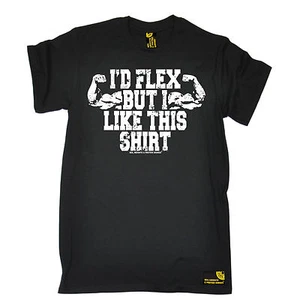 Id Flex But I Like This T-SHIRT Body Building Training Weights Gym birthday gift - Picture 1 of 9