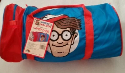 VTG 1990 Where's Waldo Duffle Bag Blue RARE Gym Bag NEW w/tags NOS - Image 1 of 4