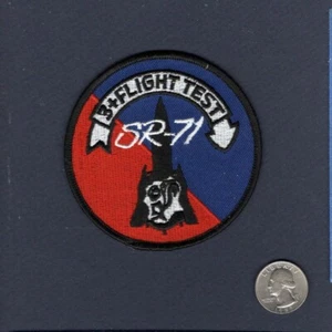 SR-71 Blackbird Mach 3 + Vol Test USAF Lockheed Seymour Trs Escadron Patch - Picture 1 of 1