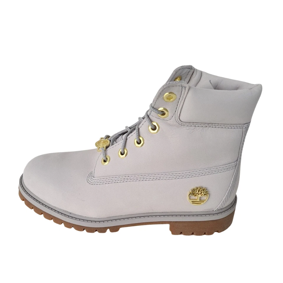 Timberland 6IN PREMIUM Junior Grey 0A43B2 Classic Boots Sz 6.5 Y 8 Women