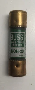 Lot of 7 NON-20 Buss Bussmann K5 One-Time Fuse, 20A, 250V - Picture 1 of 4