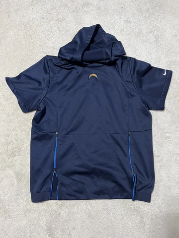 Nike Short Sleeve Hoodie Los Angeles Chargers Size Large Cover