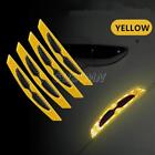 4Pcs Reflective Car Door Edge Safety Strip Protective Film Sticker Warning Decal