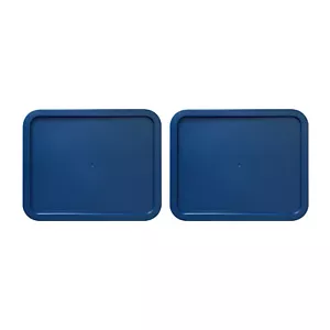 Coperchio di ricambio per 6 tazze Pyrex Cover Rettangolare (6,75" x 8,75") NAVY (Confezione da 2) - Foto 1 di 1