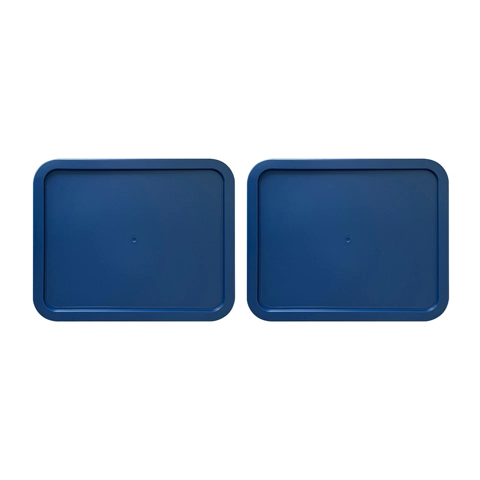 Replacement Lid for 6-CUP Pyrex Cover Rectangle (6.75" x 8.75") NAVY (2-Pack) - Image 1 of 1