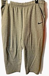 Nike Mens Sweatpants Size 2XL Heather Gray Dri-Fit Gym Track Joggers - Picture 1 of 6