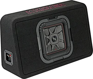 KICKER 46TL7T82 CAR AUDIO 8" L7T SUBWOOFER ENCLOSURE THIN BOX 2-OHM TL7T82 - Picture 1 of 6