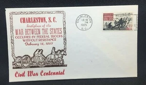 FDC Envelope & Stamp: Civil War Centennial Charleston Occupied by Fed Force 1965 - Picture 1 of 2