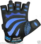 Men Black Blue Gym Gloves -ALEX- Protect Your Hands & Improve Your Grip New 