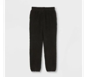 Art Class Girls' Fuzzy Knit Jogger Pants Black S (6-6x) - Picture 1 of 5