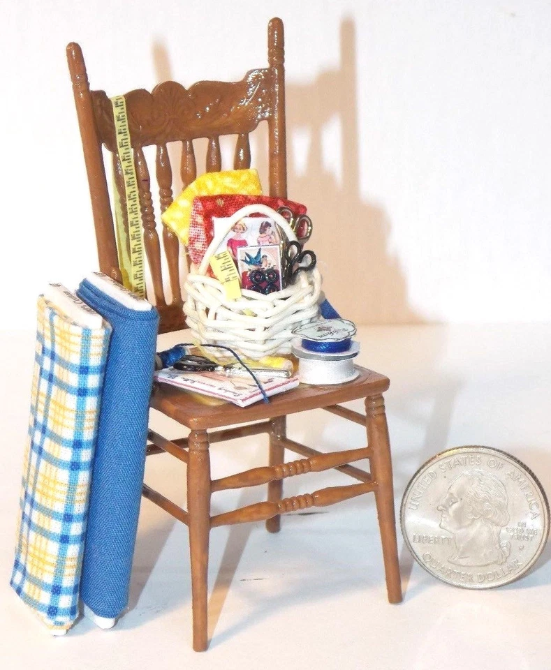 Dollhouse Miniature Sewing Chair a 1 12 One Inch Scale H143 Dollys Gallery