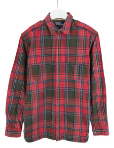 POLO BY RALPH LAUREN Shirt Men's LARGE Casual Button Up Spread Neck Plaid - Picture 1 of 9
