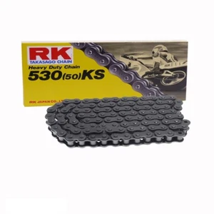 Motorrad Kette RK 530KS mit Rollen 104 Rollen und Clipschloss offen - Bild 1 von 1