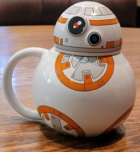 Taza de té de café Star Wars 2015 BB-8 The Force Awakens con tapa - Imagen 1 de 6