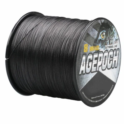 Línea de pesca trenzada 8 hilos 100M-1000M súper fuerte Dynema 10-100LB Agepoch Foto 1 de 4