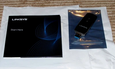 Linksys WIFI Adapter AC1200 WUSB6300-RM.4 Dual Band USB 3.0. Remanufactured/Used - Image 1 of 2