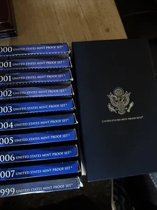 1999-2007 US Mint Proof Sets OGP Box & COA Lot of 109 Coins There Are 2 2001 Set - Picture 1 of 4