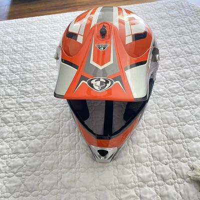 Casco completo Thor Motocross SVS naranja XL - Usado Foto 1 de 4