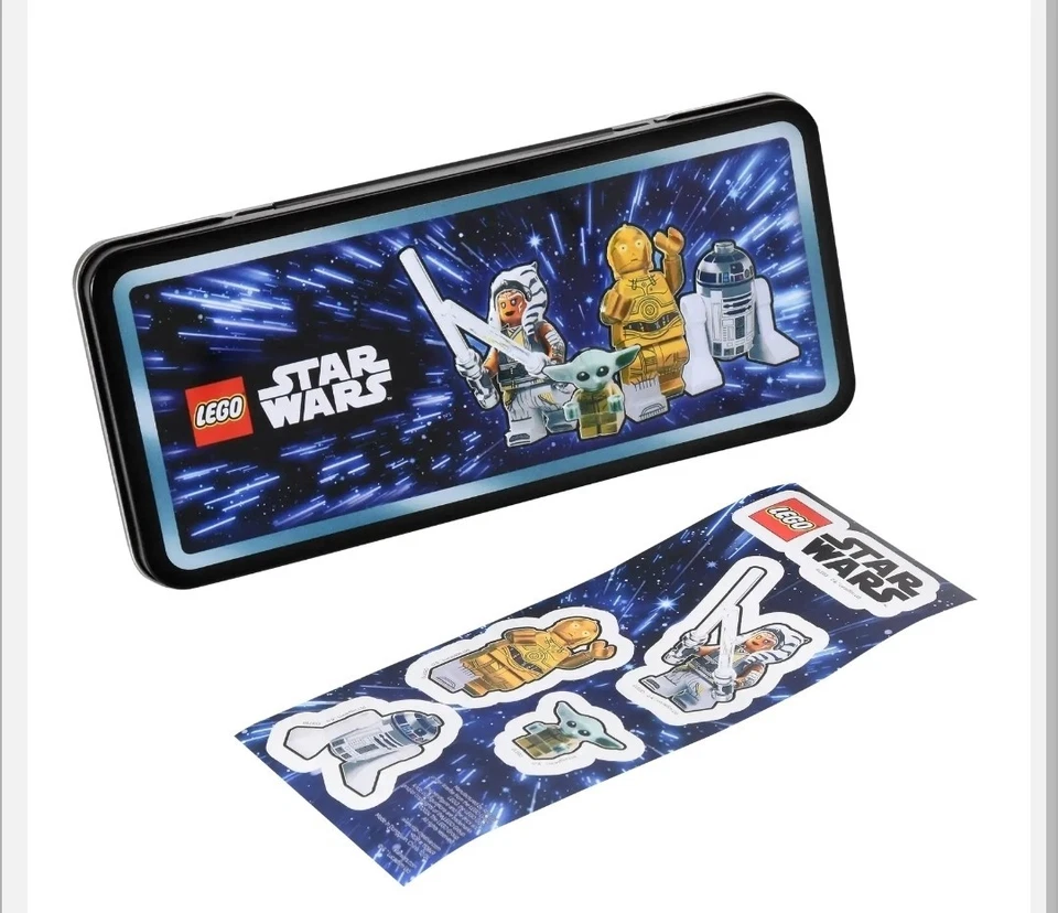 LEGO 5009393 Star Wars Tin Pencil Case Box With Sticker Sheet New Exclusive  - Image 1 of 2