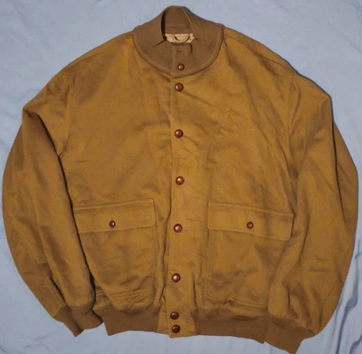 Beverly Hills Carroll & Co. Brown Wool Cashmere Mens Bomber Jacket  ITALY - Image 1 of 4