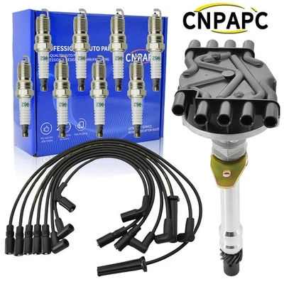 Distributor+Spark Plug & Wire Set OEM for Chevy 5.7L 96-02 GMC DR474 93441558 US - Image 1 of 4