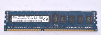 Hynix 8GB 1Rx4 PC3-14900R DDR3-1866 ECC REG Server RAM – HMT41GR7AFR4C-RD - Image 1 of 2